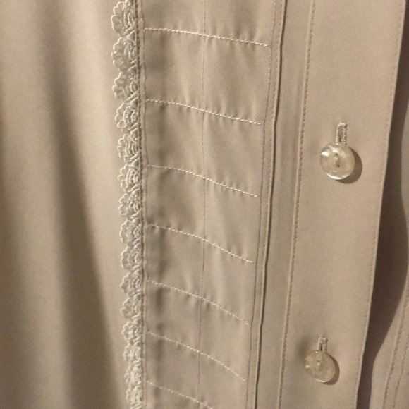 Vintage oatmeal blouse - Picture 4 of 5